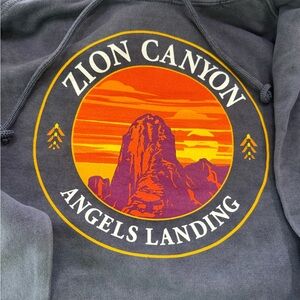 Blue/gray Zion Canyon Hoodie